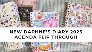 NEW DAPHNES DIARY 2025 AGENDA FLIP THROUGH plannercommunity inspiration [upl. by Yerahcaz407]