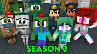 Monster School Poor Monsters Life Sad Story Happy Ending SEASON 3  Minecraft Animations [upl. by Mauceri]