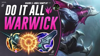 Rank 1 EU amp KR WARWICK Jungle Snowball Gank Farm amp Do EVERYTHING To Carry  Season 11 Guide [upl. by Renard]