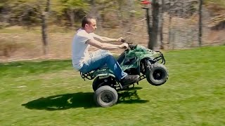 110cc Chinese ATV Review [upl. by Ymmij]