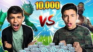 Fortnite 1v1 Against 10 Year Old Little Brother For 10000 VBUCKS Rage [upl. by Forbes]