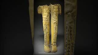 Comanche High Top Moccasins nativeamericanhistory history [upl. by Idonna922]