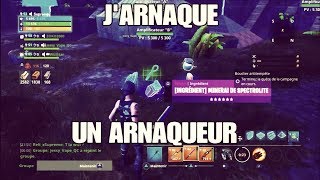 JARNAQUE UN ARNAQUEUR SUR FORTNITE SAUVER LE MONDE [upl. by Sahc]