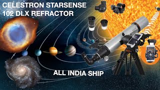 CELESTRON STARSENSE 102 DELUX REFRACTOR REVIEW  ASSEMBLYPLANETS DEEP SKY PHOTOACCESSORIESHINDI [upl. by Acey]