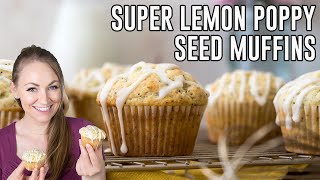 How to Make quotSuperquot Lemon Poppy Seed Muffins [upl. by Goldie]