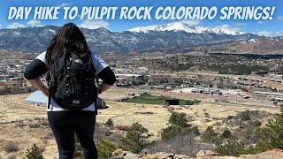 Best Hike In Colorado Springs  Pulpit Rock Day Hike Review  Pikes Peak Views  Hiking Colorado [upl. by Graf]