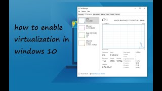 how to enable virtualization in windows 10 [upl. by Anahsed]