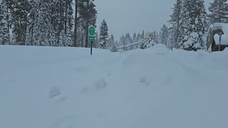 California Blizzard Update I80 still closed with more snow on the way for the Sierra [upl. by Aileen]