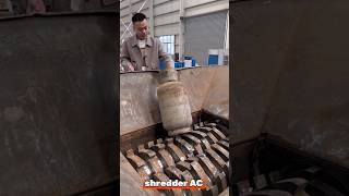 Putting cylinder into shredder machine part 7 [upl. by Rosina]