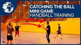 Catching the Handball  Pivot Game  Lineplayer Training  Nøtterøy  Handball inspires [upl. by Idna]