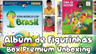 Álbum da Copa do Mundo FIFA Brasil 2014 Box Premium  Unboxing [upl. by Dnomder623]