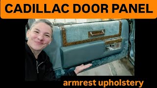 Cadillac Door Panel Armrests Get Upholstered [upl. by Angelika511]