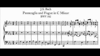 JS Bach  BWV 582  Passacaglia cmoll  C minor [upl. by Areht]