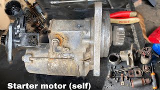 How Open Repairing Starter Motor And Fix At Home Free Of Cost  Starter motor Problem Solve [upl. by Tedda372]