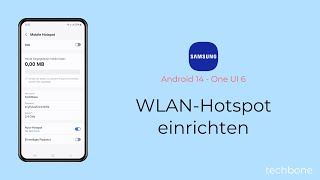 WLANHotspot einrichten  Samsung Android 14  One UI 6 [upl. by Eihctir929]