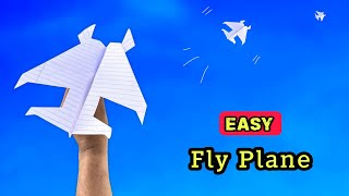 make flying super jet plane new paper flying air plane 200 feet flying jet how to make easy plane [upl. by Asiek]