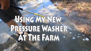 EP695 Power Washing Farm Pole Barn Sheds and Car Shelter [upl. by Manolo]