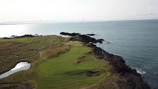 Brautarholt GC hole 3 Rorys tee shot [upl. by Meece792]