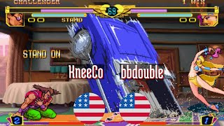 jojobanr1 KneeCo US vs bbdouble US JoJo HFTF jojoban Fightcade Nov 4 [upl. by Anirtal102]