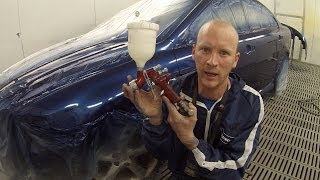 How to Spray Paint Clear over Base [upl. by Eylsel834]