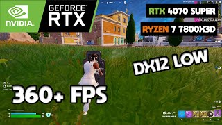 RTX 4070 Super  Ryzen 7 7800X3D Fortnite Chapter 5 Season 1  Solos ZB  DX12  Low Settings [upl. by Jahn]