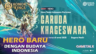 HERO DENGAN BUDAYA INDONESIA DI HONOR OF KINGS GARUDA KHAGESWARA SIAP DIRILIS [upl. by Nahem]