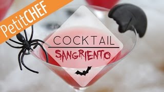 Receta Cocktail sangriento Halloween sin alcohol Petitchefes paso a paso [upl. by Dorotea]