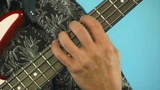 Beginner Bass Guitar Lesson Left Hand Technique [upl. by Georgie]