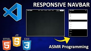 ASMR Programming – Responsive Navbar  No Talking [upl. by Johannessen]