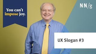 You Cant Impose Joy UX Slogan 3 [upl. by Kennett547]