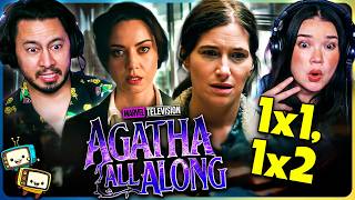 AGATHA ALL ALONG 1x1 amp 1x2 Reaction  Marvel  Kathryn Hahn  Aubrey Plaza [upl. by Oetomit]