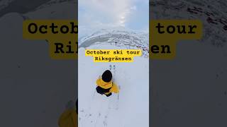 October mini ski tour in Riksgränsen [upl. by Aneba]