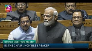 PM Modis reply to discussion to Motion of Thanks on Presidents Address in Lok Sabha  05 Feb 2024 [upl. by Joachima229]