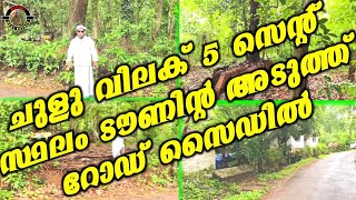 ചുളു വിലക് 5 സെന്റ് സ്ഥലം ടൗണിന്റ അടുത്ത് റോഡ് സൈഡിൽ  low price plotes for sale [upl. by Rufina466]