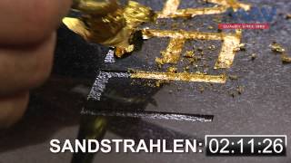 Meisseln Sandstrahlen oder Metall Schrift ELEGANTS von AMV Zeit zu Grabstein Text erstellen [upl. by Philippine]