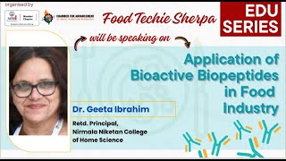 Session 12  Application of Bioactive Biopeptides in Food Industry [upl. by Eyllib]