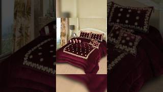 beautiful latest bed sheet design  shorts youtubeshorts bedsheets bedcovers bridalbedsheets [upl. by Ohara]