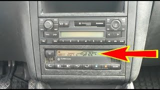 How to change temperature units from Fahrenheit to Celsius degrees VW Golf Mk4 Passat Bora Jetta [upl. by Anual]