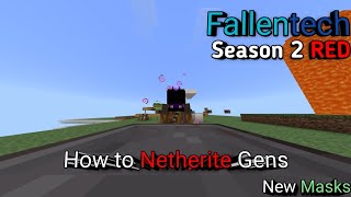 Netherite Gens  Masks  Season 2 Fallentech Skyblock [upl. by Draude840]