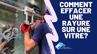 Comment réparer une vitrine rayée comment enlever une rayure sur du verre  VITROGOMMAGE®  EURÉCLA [upl. by Enitsrik]