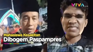 Usai Selfie dengan Jokowi Mahasiswa Ngaku Dihajar Paspampres [upl. by Tingley]