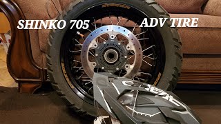 SHINKO 705 ADV TIRE [upl. by Nylirem]