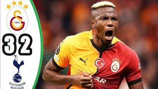 Galatasaray v Tottenham 32 Match Highlights [upl. by Ilyssa]