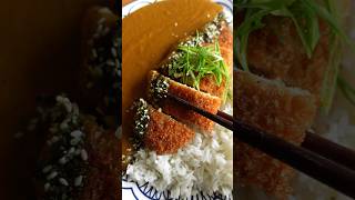 Chicken Katsu Curry  Sweet Spicy Comforting katsu chicken tasty shorts chickenkatsu comfort [upl. by Asirak]