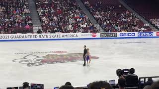 Alexa Knierim Brandon Frazier Pairs freeskate Skate America 2021 [upl. by Nagy]