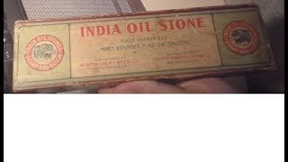 NOS India oilstone 1900е годы Turkey oilstone Charnley forest [upl. by Emsmus]