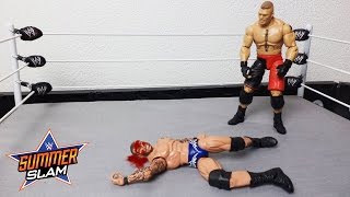 Randy Orton vs Brock Lesnar WWE SummerSlam 2016 [upl. by Adelheid]