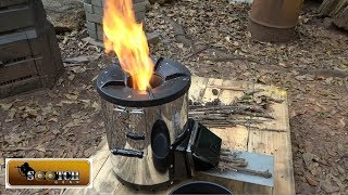 Best Rocket Stove SilverFire Survival Stove [upl. by Nipahc]