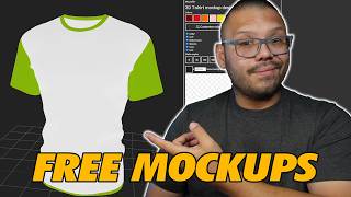 This Is A FREE And EASY Way To Make TShirt Mockups [upl. by Nael]