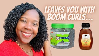 Shinny Soft Curls Wash and Go  Xtreme Gel and Camille Rose Leavein Product review [upl. by Acinnod]